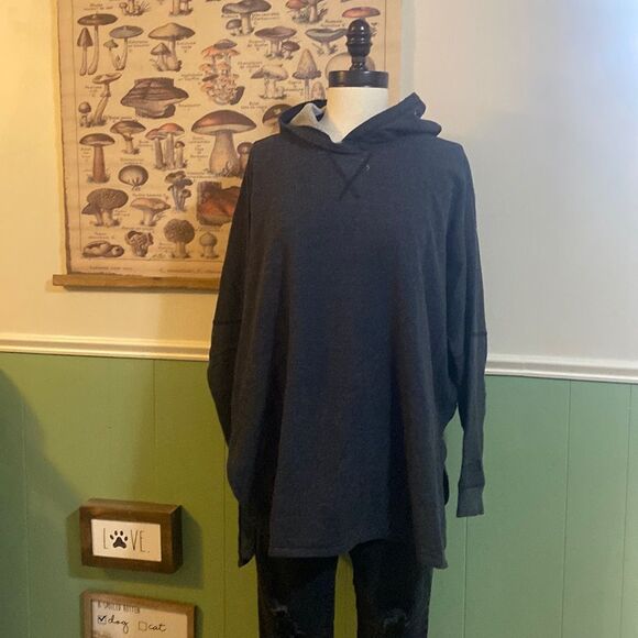 North Face Grey Speckled Pullover Top - Picture 1 of 5